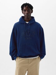 Gap Navy/Blue Dapper Dan Denim Logo Hoodie - Image 1 of 5