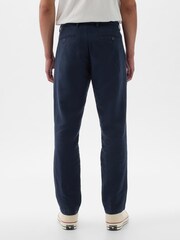 Gap Blue Linen Blend Slim Fit Trousers - Image 3 of 5