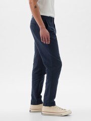 Gap Blue Linen Blend Slim Fit Trousers - Image 4 of 5