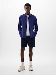 Gap Blue 100% Linen Long Sleeve Shirt - Image 1 of 7