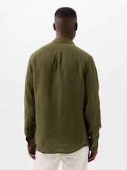 Gap Green 100% Linen Long Sleeve Shirt - Image 2 of 5