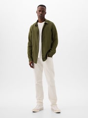Gap Green 100% Linen Long Sleeve Shirt - Image 3 of 5