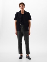 Gap Black Linen Blend Slim Fit Trousers - Image 4 of 5