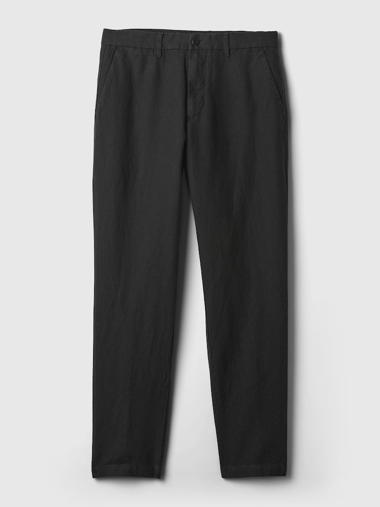 Gap Black Linen Blend Slim Fit Trousers - Image 5 of 5