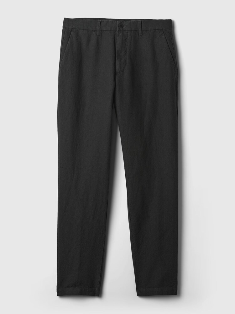 Gap Black Linen Blend Slim Fit Trousers - Image 5 of 5 Gap Black Linen Blend Slim Fit Trousers - Image 5 of 5