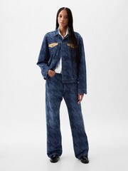 Gap Dark Indigo Blue Dapper Dan 90s Organic Cotton Loose Jeans - Image 3 of 7
