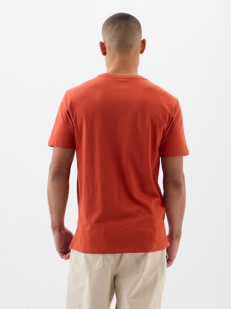 Gap Red Everyday Soft Crew Neck Short Sleeve T-Shirt - Image 2 of 6