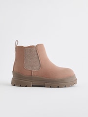 Pink Tan Chelsea Chunky Ankle Boots - Image 5 of 8