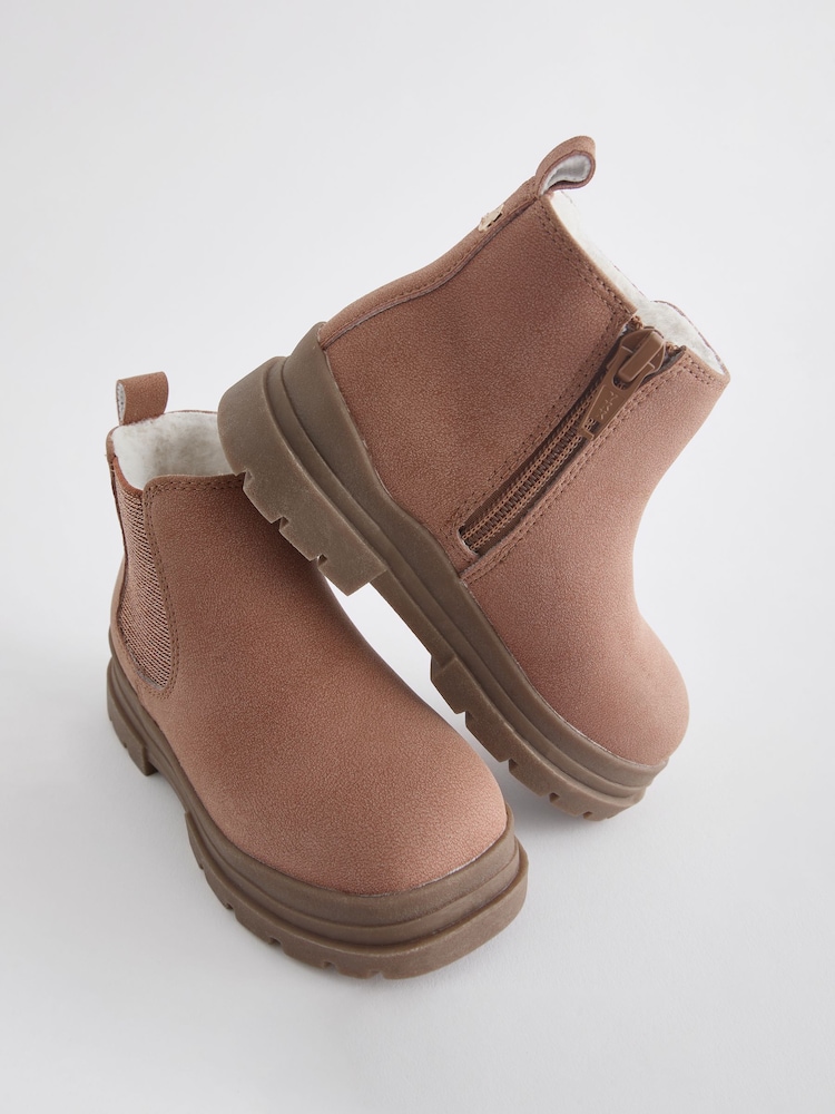 Pink Tan Chelsea Chunky Ankle Boots - Image 8 of 8