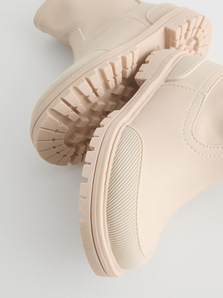 Neutral White Sock Boots - Image 5 of 5