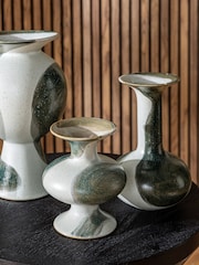 Set of 3 Grey Painted Ceramic Bud Vase - Image 2 of 5