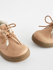 Neutral/Tan Faux Fur Lined Cupsole Boots - Image 7 of 8