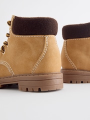 Tan Brown Lace Up Boots - Image 3 of 5