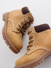 Tan Brown Lace Up Boots - Image 5 of 5