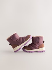 Burgundy Red Thinsulate Quilted Boots - Image 1 of 6