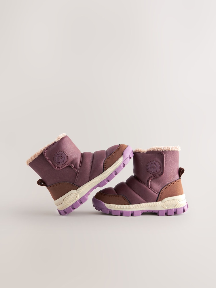Burgundy Red Thinsulate Quilted Boots - Image 1 of 6