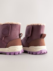 Burgundy Red Thinsulate Quilted Boots - Image 6 of 6