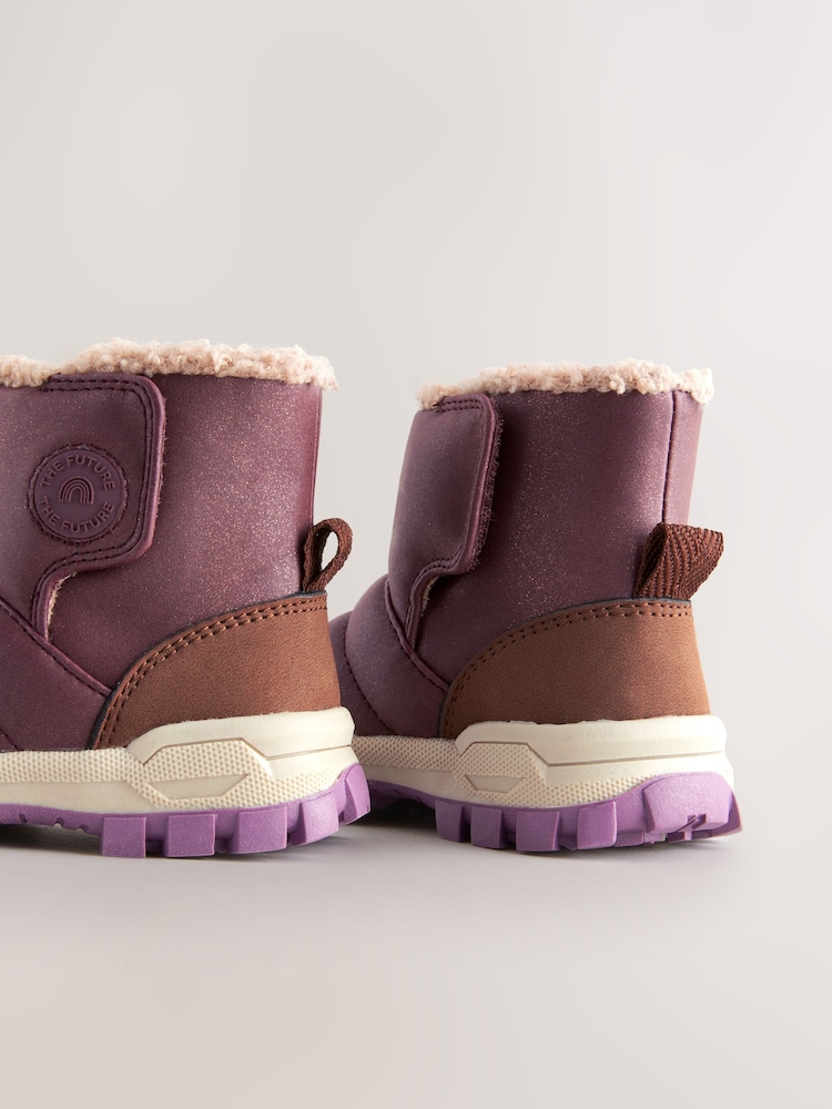 Burgundy Red Thinsulate Quilted Boots - Image 6 of 6