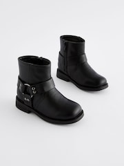 Black Biker Boots - Image 1 of 5