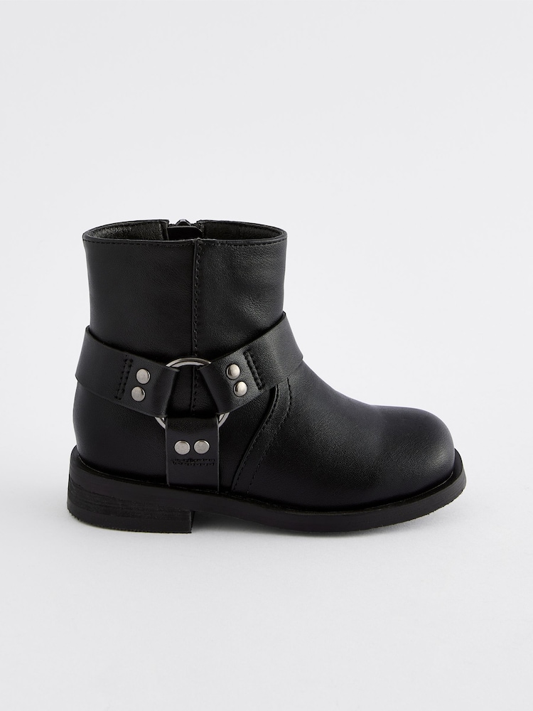 Black Biker Boots - Image 2 of 5