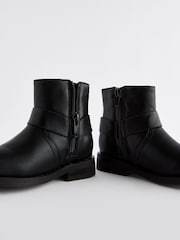 Black Biker Boots - Image 5 of 5