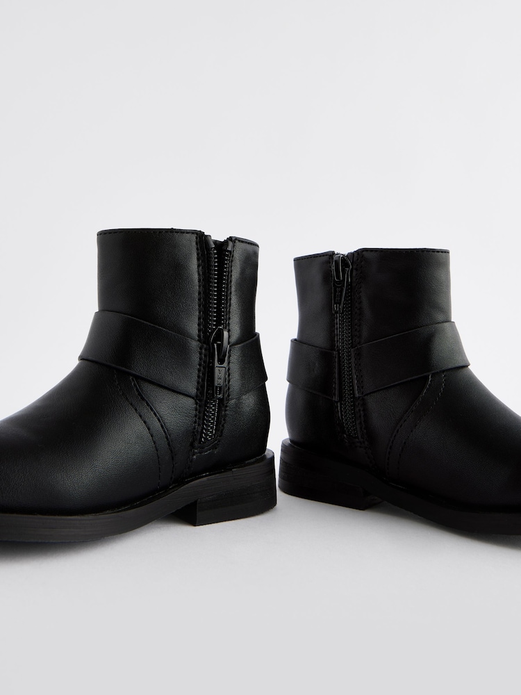Black Biker Boots - Image 5 of 5