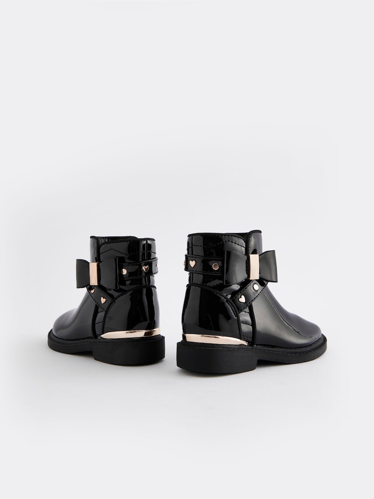 Brevet noir - Bottines à nœud - Image 3 of 5