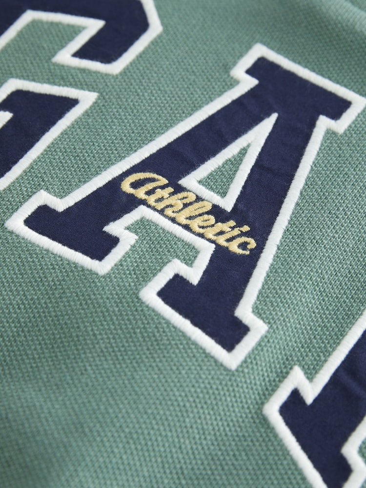 Gap Green/Yellow Logo Short Sleeve Polo Shirt (4-13yrs) - Image 4 of 4