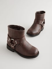Brown Biker Boots - Image 1 of 5
