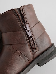 Brown Biker Boots - Image 5 of 5