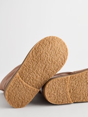 Brown Tan Ankle Leather Cosy Lined Boots - Image 6 of 6