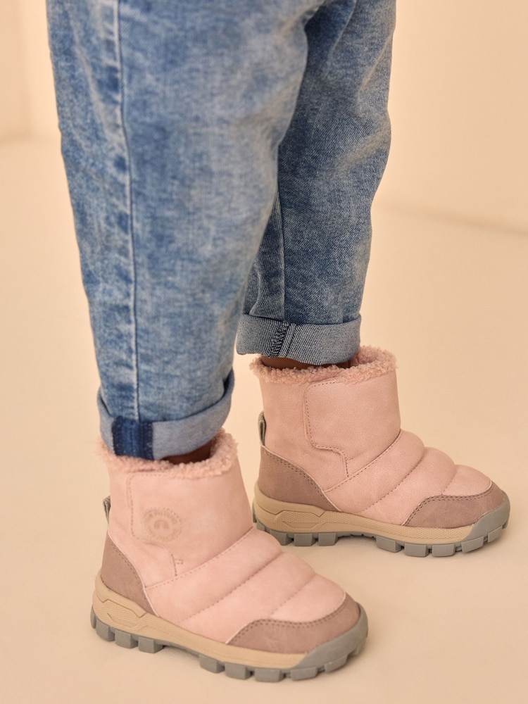 Pink Thinsulate Quilted Boots - Image 1 of 1