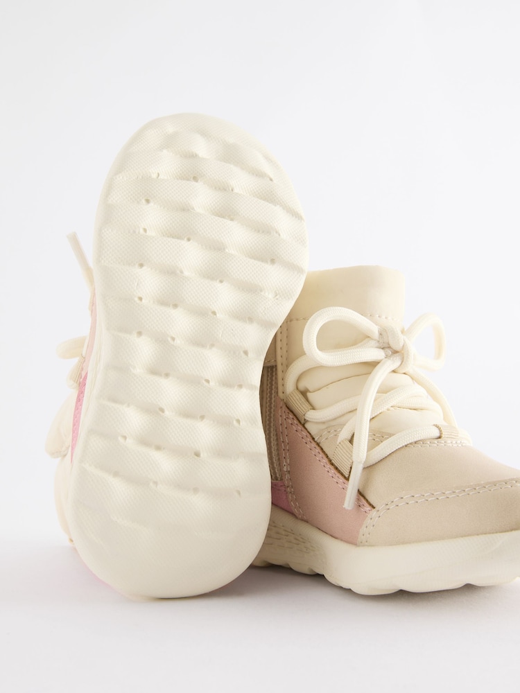 Rosa neutro - Mock Lace Boots Trainers - Imagen 6 de 6 Rosa neutro - Mock Lace Boots Trainers - Imagen 6 de 6