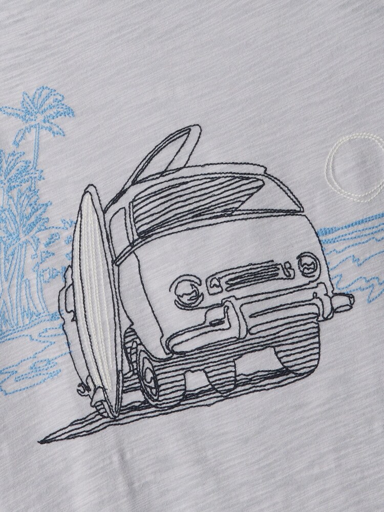 Gap Grey Beach Graphic Crew Neck Short Sleeve T-Shirt (4-13yrs) - Image 2 of 2