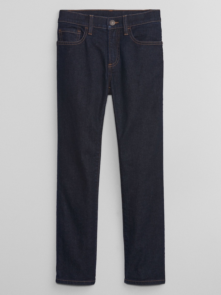 Gap Dark Wash Blue Straight Fit Stretch Jeans (5-13yrs) - Image 1 of 4