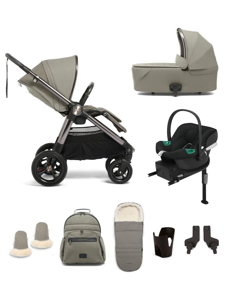 Mamas & Papas Grey Ocarro Everest 8 Piece Aton B2 Pushchair Bundle - Image 1 of 25
