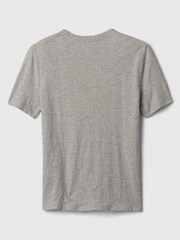 Gap Grey Disney Mickey Mouse & Friends Graphic Short Sleeve Crew Neck T-Shirt (4-13yrs) - Image 2 of 2