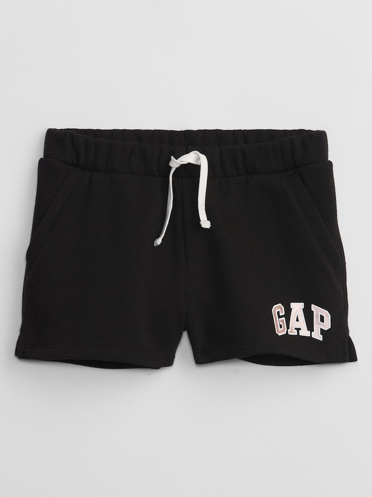 Gap Black Pull On Logo Jogger Shorts (4-13yrs) - Image 1 of 1