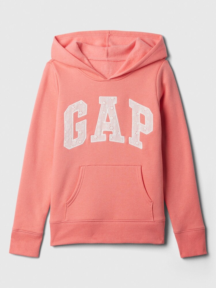 Gap Pink Logo Graphic Print Hoodie (4-13yrs) - Image 1 of 2
