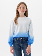 Gap Blue Tie Dye Crew Neck Sweatshirt (4-13yrs) - Image 1 of 3