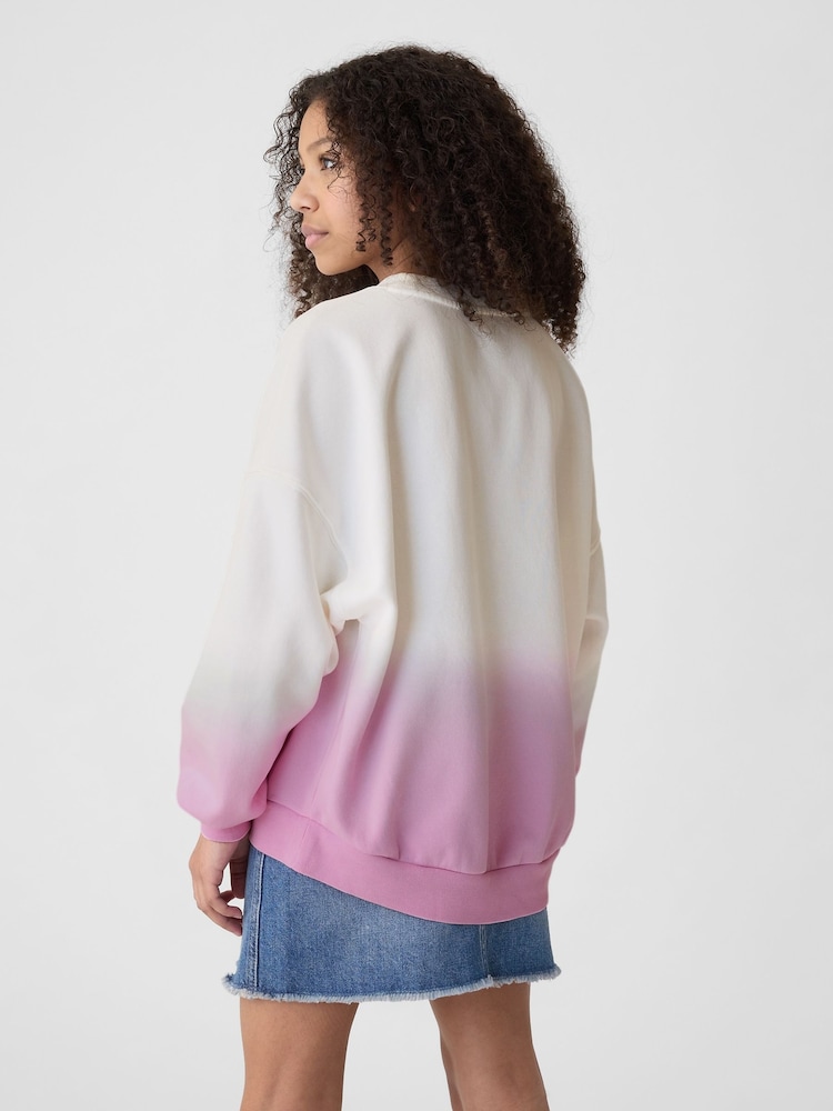 Rosa - Gap Rundhals-Sweatshirt mit Batikmuster (4 bis 13 Jahre) - Bild 2 von 3 Rosa - Gap Rundhals-Sweatshirt mit Batikmuster (4 bis 13 Jahre) - Bild 2 von 3