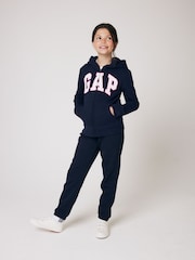 Gap Navy Blue Logo Zip Through Hoodie (4-13yrs) - Image 3 of 7