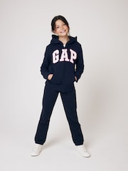 Gap Navy Blue Logo Zip Through Hoodie (4-13yrs) - Image 4 of 7