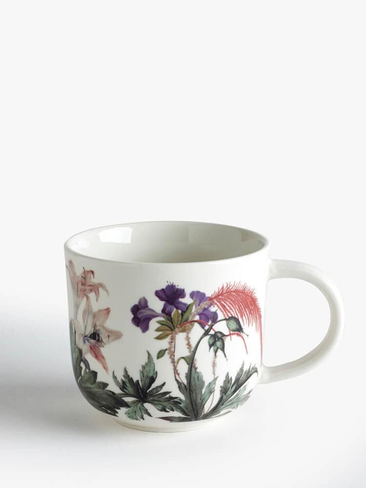 Kew Gardens Set of 2 White Bee Floral Mugs - Image 3 of 3 Kew Gardens Set of 2 White Bee Floral Mugs - Image 3 of 3