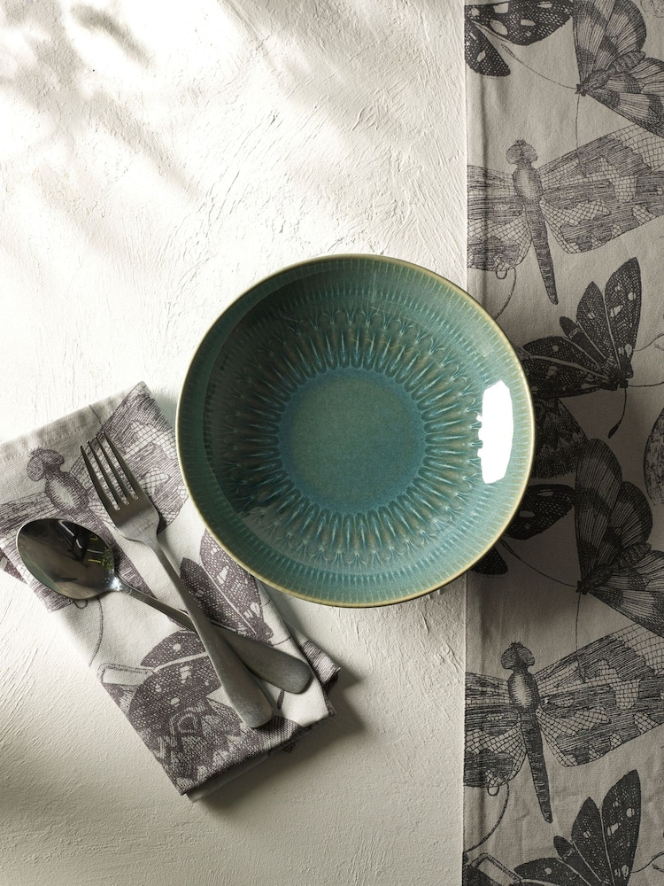 Kew Gardens Green Living Jewels Set of 4 Pasta Bowls - Image 1 of 3