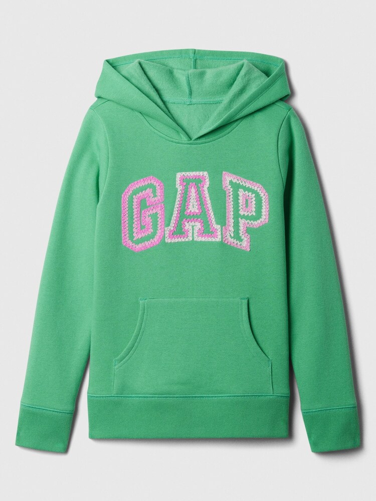 Gap Green Logo Graphic Print Hoodie (4-13yrs) - Image 1 of 3
