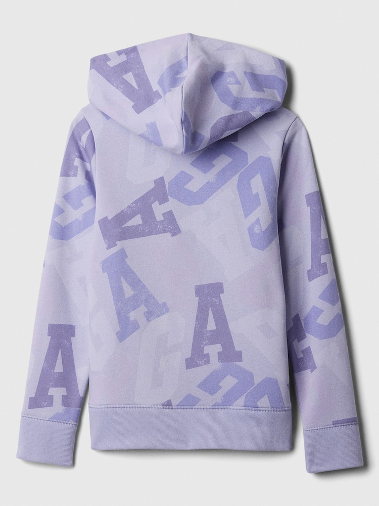Gap Purple Logo Graphic Print Hoodie (4-13yrs) - Image 2 of 2