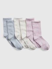 Gap Blue Kids 3 Pack Crew Socks - Image 1 of 1