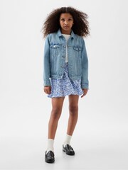 Gap Blue Floral Ruffle Skort - Image 1 of 3