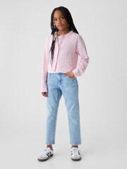 Gap Pink Soft Pointelle Cardigan (4-13yrs) - Image 1 of 5